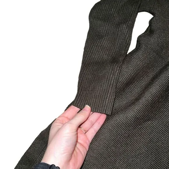 LILLUSORY Green Turtleneck Oversized Sweater Size XL - Picture 4 of 9